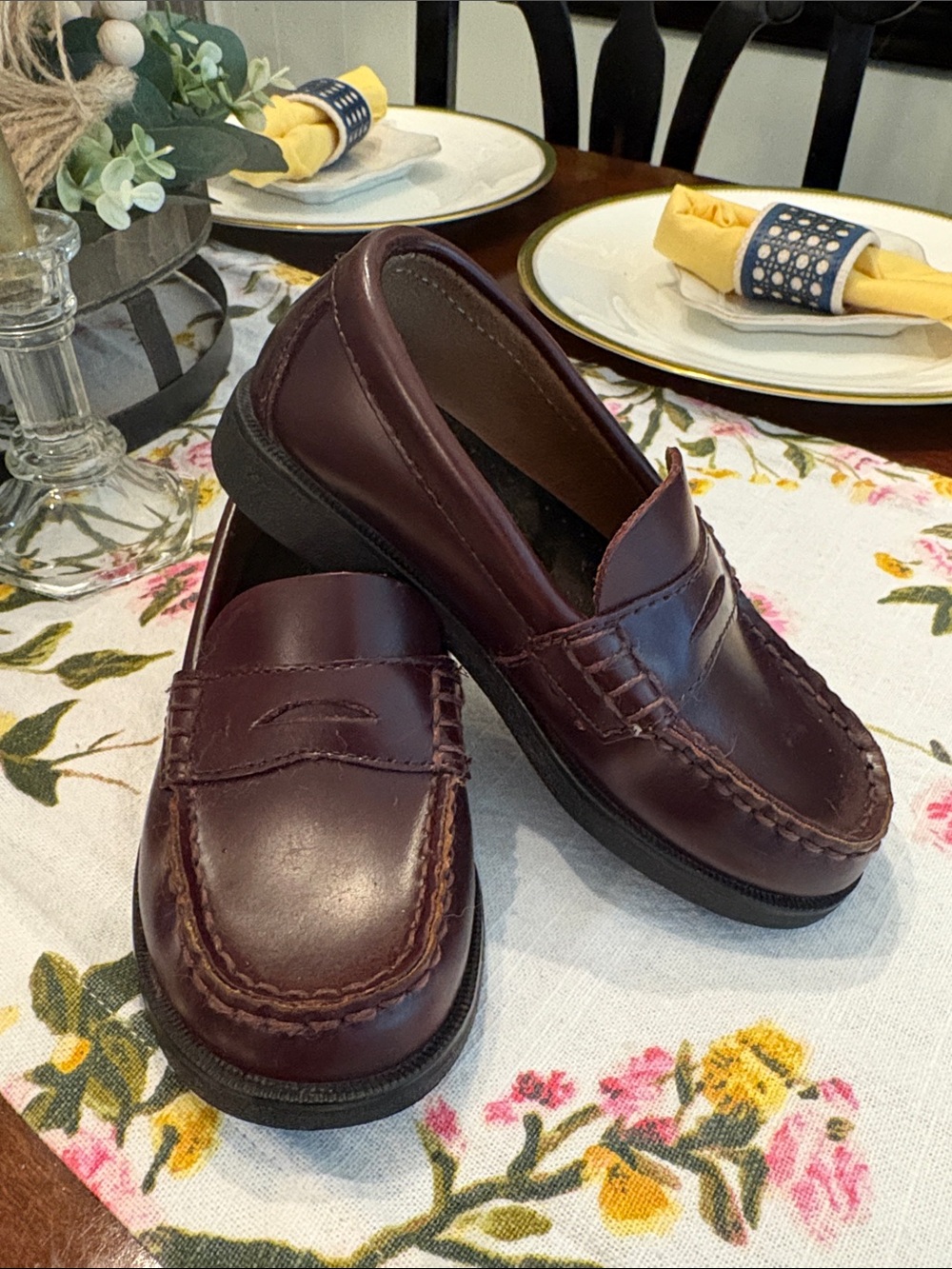Sperry Kids Burgundy Penny Loafers